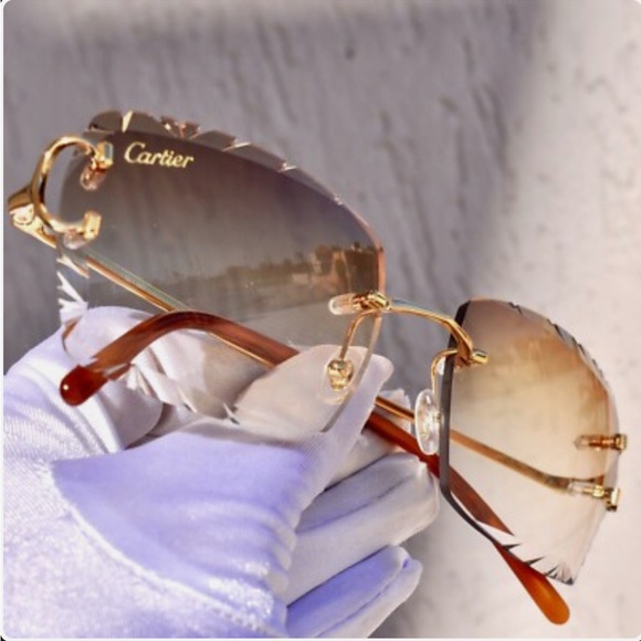 Cartier Brown Gradient Sunglasses - Picture 1 of 11
